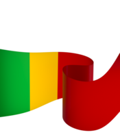 Mali flag element design national independence day banner ribbon png