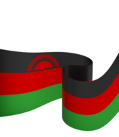 Malawi flag element design national independence day banner ribbon png
