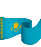 Cazaquistão bandeira elemento Projeto nacional independência dia bandeira fita png