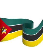 Mozambique flag element design national independence day banner ribbon png