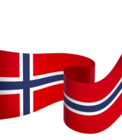 Norway flag element design national independence day banner ribbon png