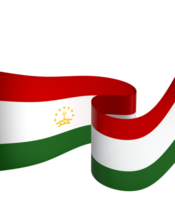 Tajikistan flag element design national independence day banner ribbon png