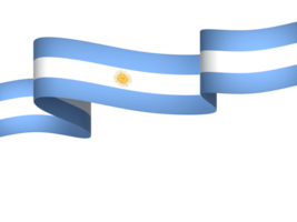 Argentina bandeira elemento Projeto nacional independência dia bandeira fita png