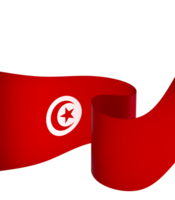 Tunisia flag element design national independence day banner ribbon png