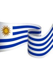 Uruguay flag element design national independence day banner ribbon png