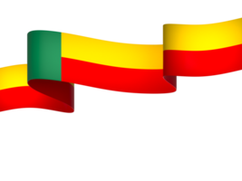 benin bandeira elemento Projeto nacional independência dia bandeira fita png