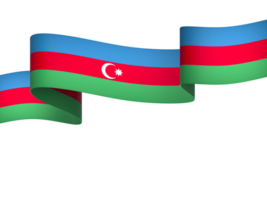 Azerbaijão bandeira elemento Projeto nacional independência dia bandeira fita png