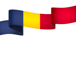 Chad bandera elemento diseño nacional independencia día bandera cinta png