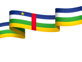 Central African Republic flag element design national independence day banner ribbon png