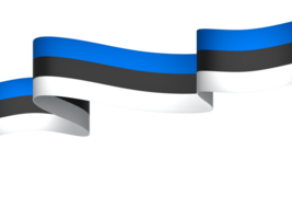 Estonia bandiera elemento design nazionale indipendenza giorno bandiera nastro png