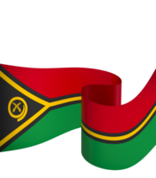 Vanuatu flag element design national independence day banner ribbon png