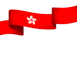 hong kong flagga element design nationell oberoende dag baner band png