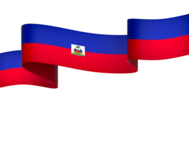 Haiti flag element design national independence day banner ribbon png