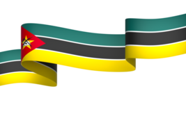 moçambique flagga element design nationell oberoende dag baner band png