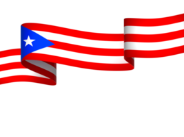 porto rico bandeira elemento Projeto nacional independência dia bandeira fita png