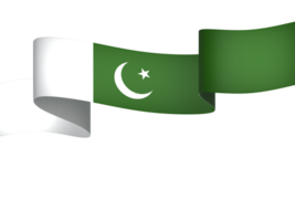 pakistan flagga element design nationell oberoende dag baner band png