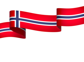 Norvegia bandiera elemento design nazionale indipendenza giorno bandiera nastro png
