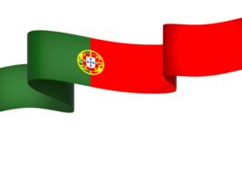 Portugal bandera elemento diseño nacional independencia día bandera cinta png