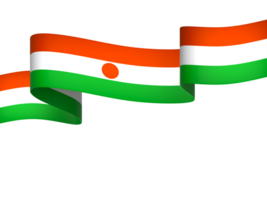Niger Flagge Element Design National Unabhängigkeit Tag Banner Band png