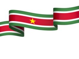 Surinam bandera elemento diseño nacional independencia día bandera cinta png