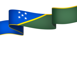 Solomon Islands flag element design national independence day banner ribbon png