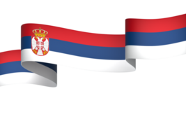 Serbia flag element design national independence day banner ribbon png