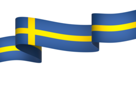 Schweden Flagge Element Design National Unabhängigkeit Tag Banner Band png