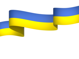 ukraina flagga element design nationell oberoende dag baner band png