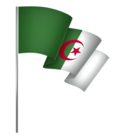 algeriet flagga element design nationell oberoende dag baner band png