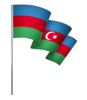 azerbaijan bandiera elemento design nazionale indipendenza giorno bandiera nastro png