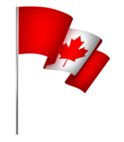 Canada drapeau élément conception nationale indépendance journée bannière ruban png