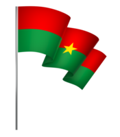 Burkina Faso flag element design national independence day banner ribbon png