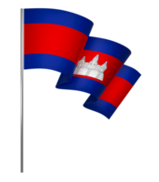 cambodia flagga element design nationell oberoende dag baner band png