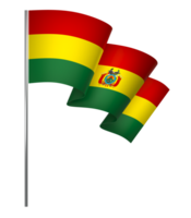 Bolivia bandiera elemento design nazionale indipendenza giorno bandiera nastro png