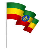 Etiopía bandera elemento diseño nacional independencia día bandera cinta png
