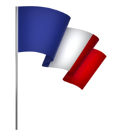 France flag element design national independence day banner ribbon png