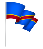 DR Congo flag element design national independence day banner ribbon png