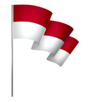 Indonesië vlag element ontwerp nationaal onafhankelijkheid dag banier lint PNG