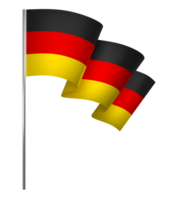 Germany flag element design national independence day banner ribbon png