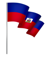 Haiti flag element design national independence day banner ribbon png