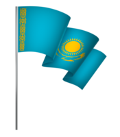 Kazakhstan flag element design national independence day banner ribbon png