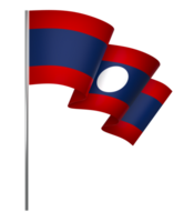 Laos Flagge Element Design National Unabhängigkeit Tag Banner Band png