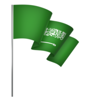 saudita arábia bandeira elemento Projeto nacional independência dia bandeira fita png