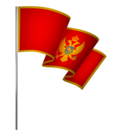 Montenegro flag element design national independence day banner ribbon png