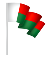 Madagascar flag element design national independence day banner ribbon png