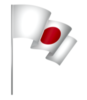 Japan flag element design national independence day banner ribbon png