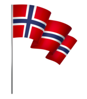 Noruega bandeira elemento Projeto nacional independência dia bandeira fita png