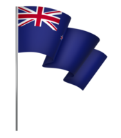 New Zealand flag element design national independence day banner ribbon png