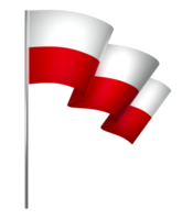 Poland flag element design national independence day banner ribbon png