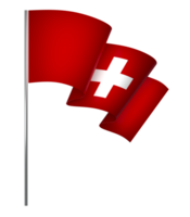 Switzerland flag element design national independence day banner ribbon png